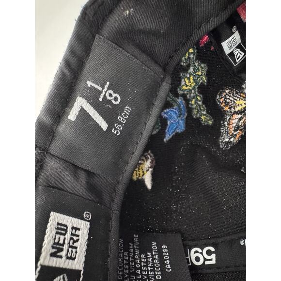 Florida Marlins New Era 59Fifty Blooming Fitted Hat Sz 7 1/8 Hummingbird - Picture 12 of 13